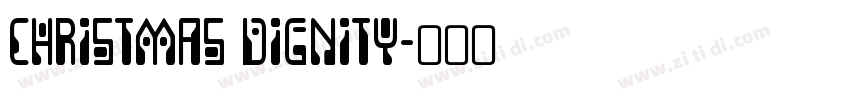 Christmas Dignity字体转换